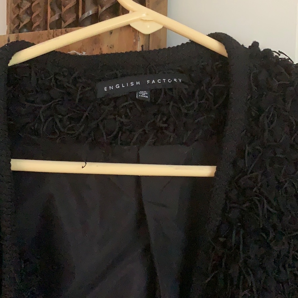 English Factory oversized fuzzy jacket. Never worn. Retail 210